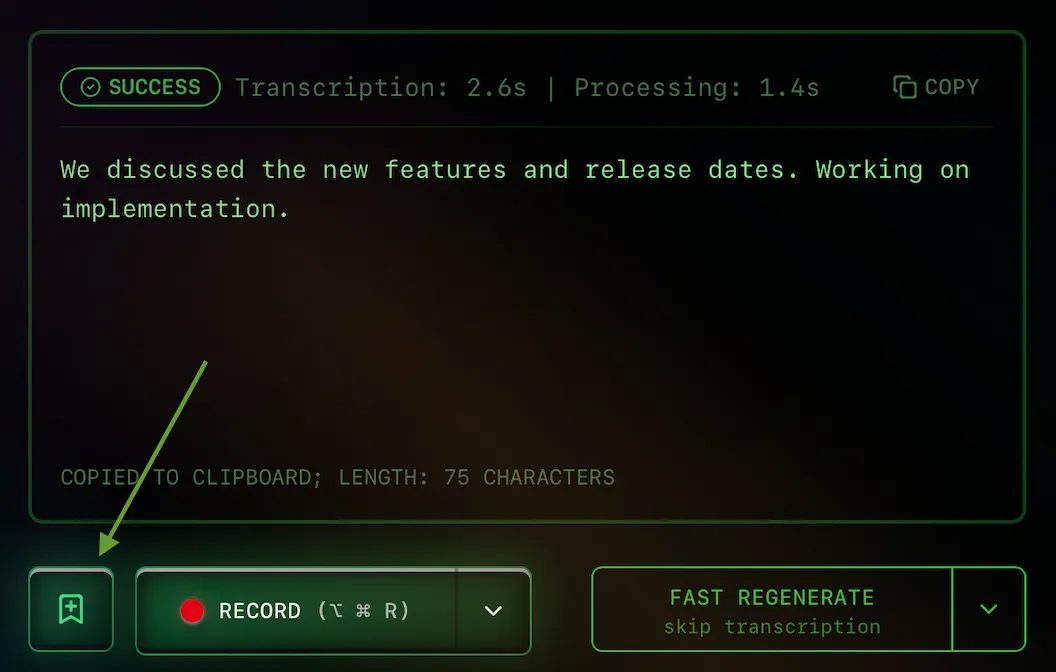 Add to Journal button