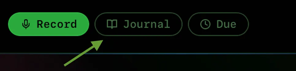 Switch to Journal tab